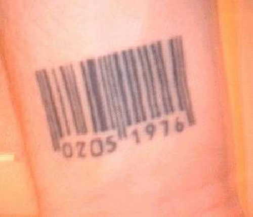 Hand Tattoo Barcode Ideas