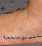 Beauty Quotes for Tattoo In the Foot Lady