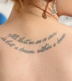 Hot Female Celebrity Tattoos Quotes Images About Dreams