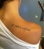 Beauty Italian Quote Tattoos For Woman