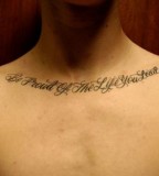 Tattoo Ideas Quotes On Life Be Proud