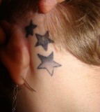 Cute Tattoos Behind The Ear For Girls