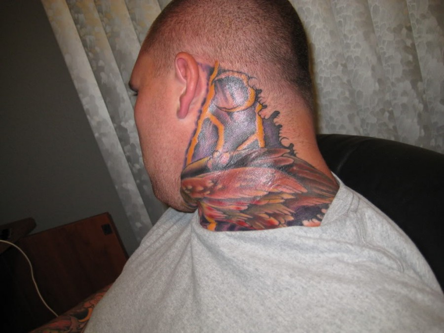 Scary Tattoo On The Ear PIctures
