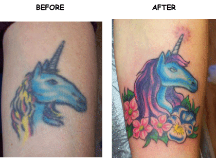 Burbrujita Cover Up Tattoos Before And After