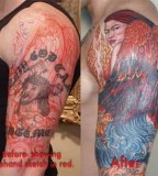 Cover Up Tattoos Galery Photo Celebrity Before And After