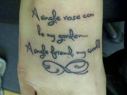 Sweet Quote Tattoos For Teens