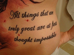 Good Tattoo Quote Design for Women
