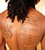 Lil Wayne Bible Verse Tattoo 