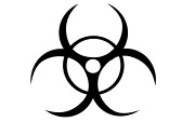 Photo Of Biohazard Symbol Tattoo in Black Color