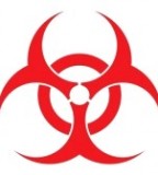Red Biohazard Symbol Tattoo Inspiration Picture