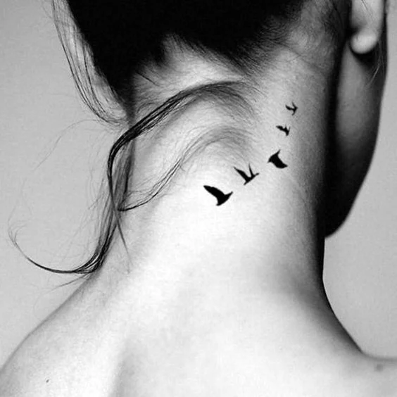 tattoo on neck for women