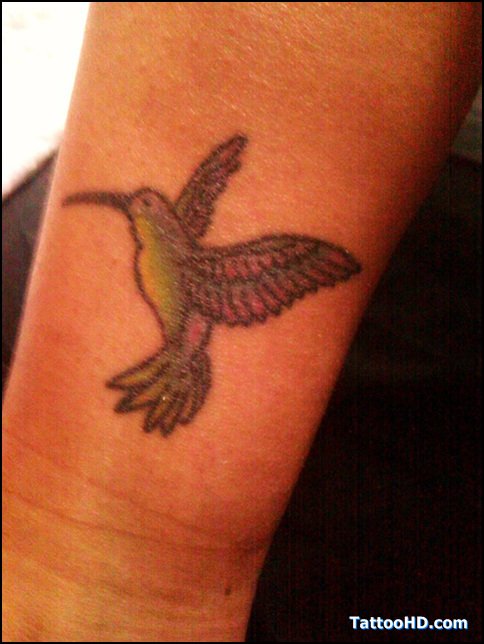 Canary Bird Tattoo On Wrist