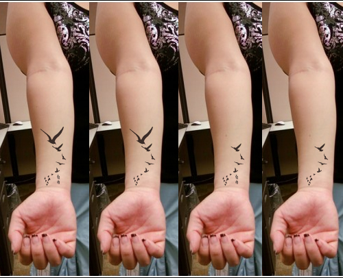 Bird Tattoo On Wrist