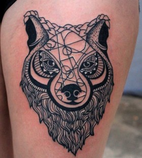 black-and-white-wolf-tattoos