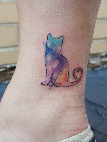 Black and Gray Cat portrait tattoo by Haylo by Haylo TattooNOW