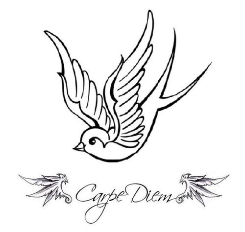Carpe Diem Sparrow  Tattoo Picture At Checkoutmyink