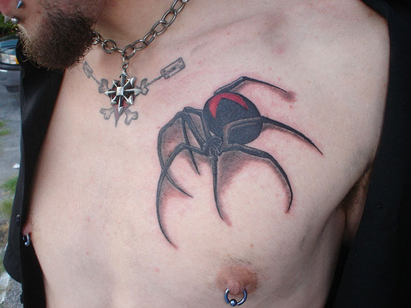 Astonishing Black Widow Tattoo Designs Pictures