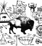 Aboriginal People Plains Blackfoot Indian Tattoos Design
