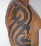 Art Tribal Blackfoot Indian Tattoos Shoulder for Men