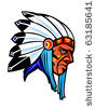 Western Blackfoot Indian Tattoo Illustration