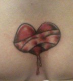 Fascinating Bleeding Heart Flower Tattoo