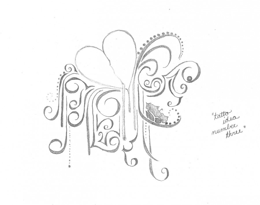 Bleeding Heart Flower Sketch Tattoo Designs