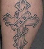 Beautiful Cross Of Boondock Saints Tattoos
