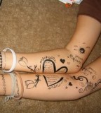 Matching Tattoo Design For Boy And Girl
