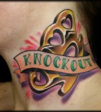 Brass Knuckles Tattoo For Girls