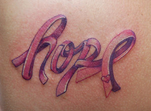Exotic Breast Cancer Symbol Tattoos Text for Women
