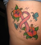 Inspirational Breast Cancer Symbol Tattoos for Women