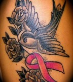 Beautiful Breast Cancer Symbol Tattoos for Women