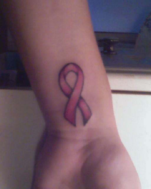 Breast Cancer Cancer Symbol Tattoo for Hand Female