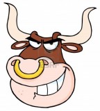 Tattoo Of Angry Bull Head Cartoon