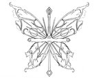 Butterfly Cross Tattoo Sketch by Silvertheblackwolf on Deviantart