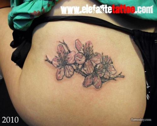 Cherry Blossoms Butt Tattoo (NSFW)