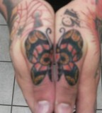 Sweet Butterfly Tattoo for Hands