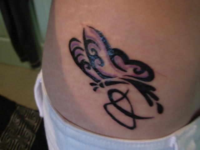 Beautiful Butterfly Tattoo On Hip