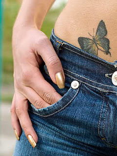 Cute Butterfly Tattoos On Hip