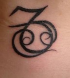 Capricorn Amp Cancer Zodiac Signs Tattoo
