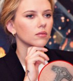Cool Wrist Tattoos by Scarlett Johannson's Celebrities