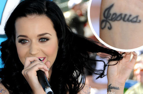 Katy Perry Celebrity with Sexy Wrist Tattoos