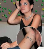Lily Allen Celebrities with Cool Wrist Tattoos