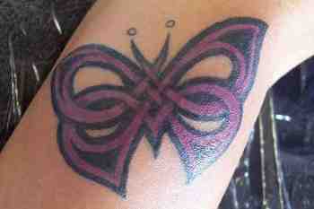 Simple and Beautiful Celtic Butterfly Tattoo