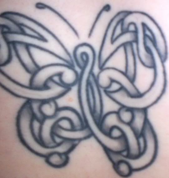 Celtic Butterfly Tattoo Body Art