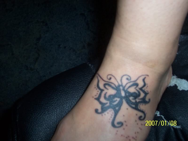 Celtic Butterfly Tattoos on Wrist