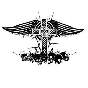 Angel Wings Tattoos Tribal Celtic Cross Design