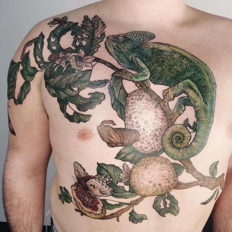 chameleon-chest-tattoo-by-freeorgy