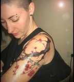 Sexy Cherry Tree Tattoo On Arm