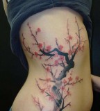 Women Fashion Cherry Blossom Tattoo Pictures
